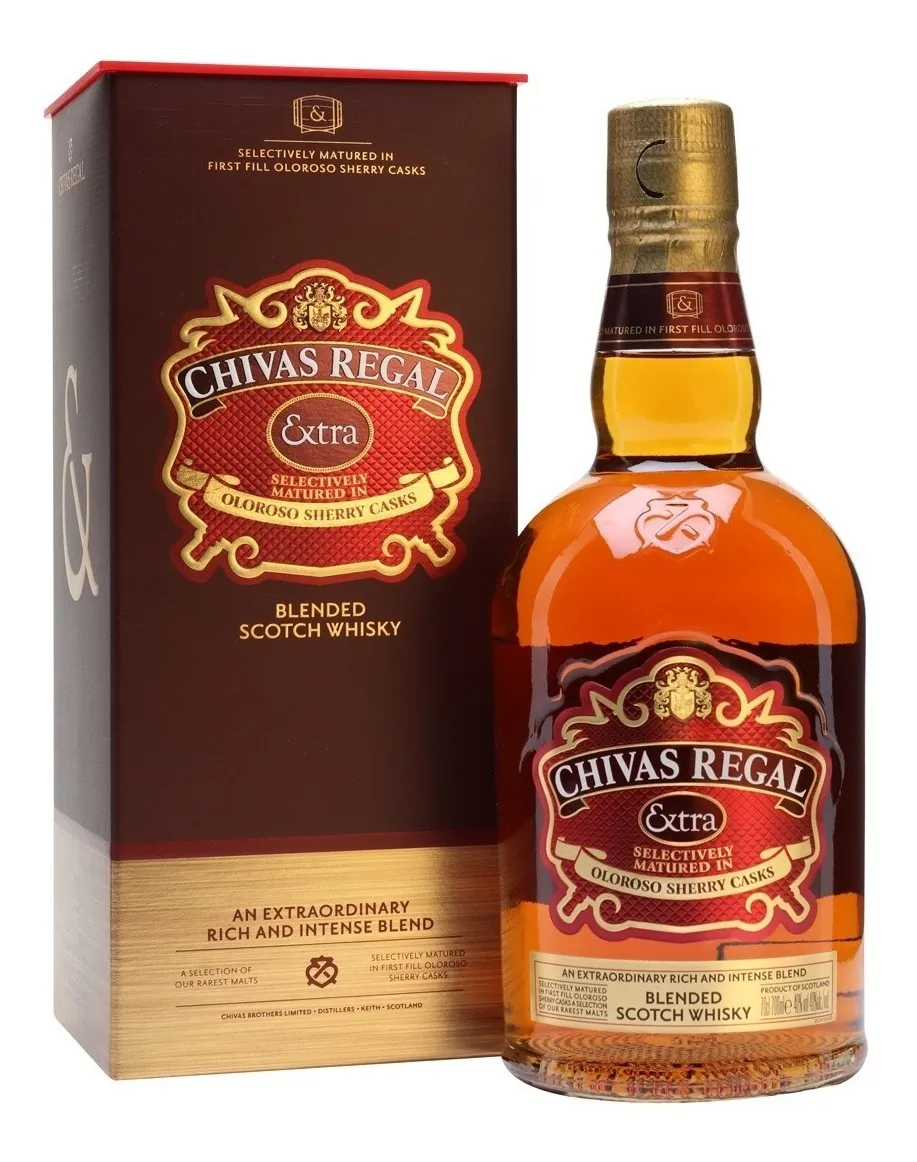 WHISKY SCOTCH BLEND CHIVAS REGAL EXTRA 13 AÑOS X 750 CC