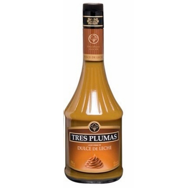 LICOR TRES PLUMAS DE DULCE DE LECHE X 700 CC