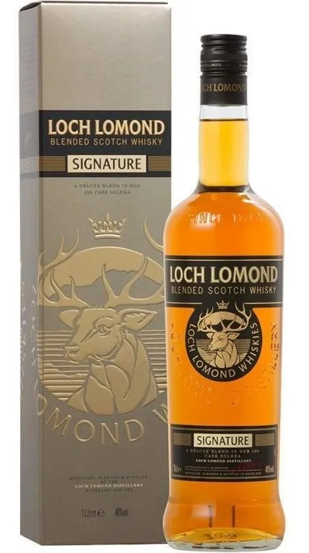 WHISKY SCOTCH BLEND LOCH LOMOND SIGNATURE X 750 CC