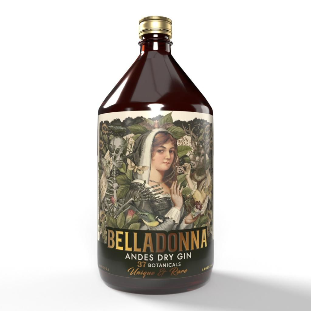 GIN BELLADONNA ANDES DRY X 1000 CC