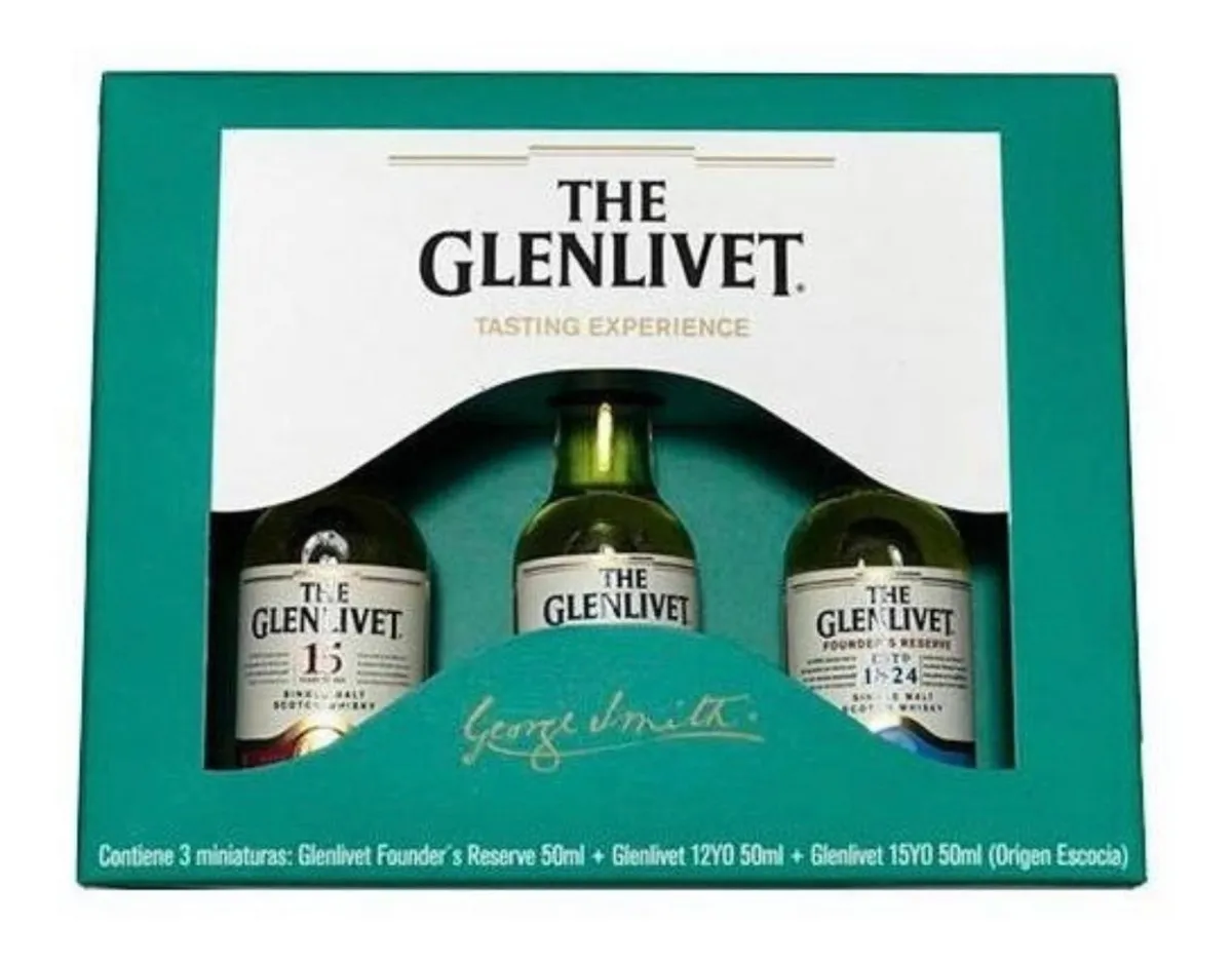 ESTUCHE GLENLIVET MINIATURA X 3