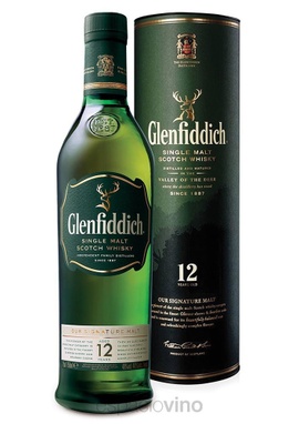 WHISKY SCOTCH SINGLE MALT GLENFIDDICH 12 AÑOS X 1000 CC