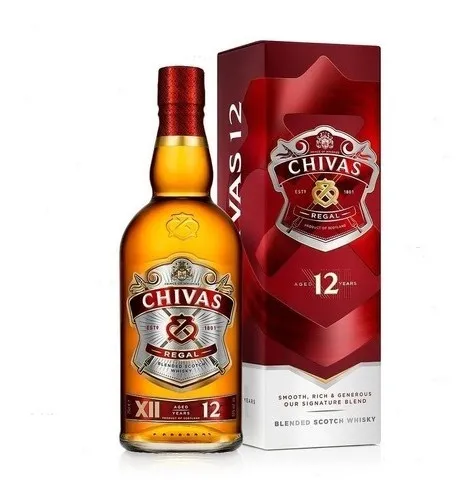 WHISKY SCOTCH BLEND CHIVAS REGAL 12 AÑOS X 700 CC