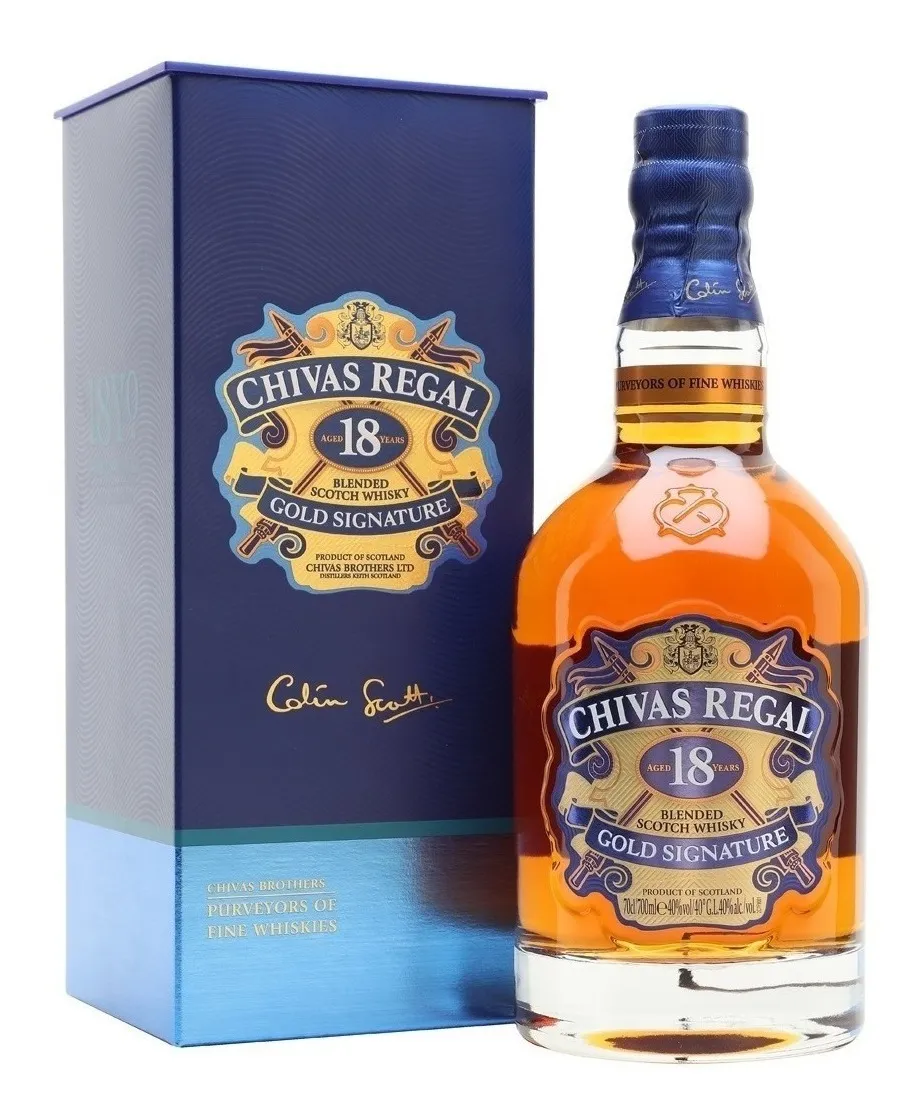 WHISKY SCOTCH BLEND CHIVAS REGAL 18 AÑOS GOLD X 750 CC