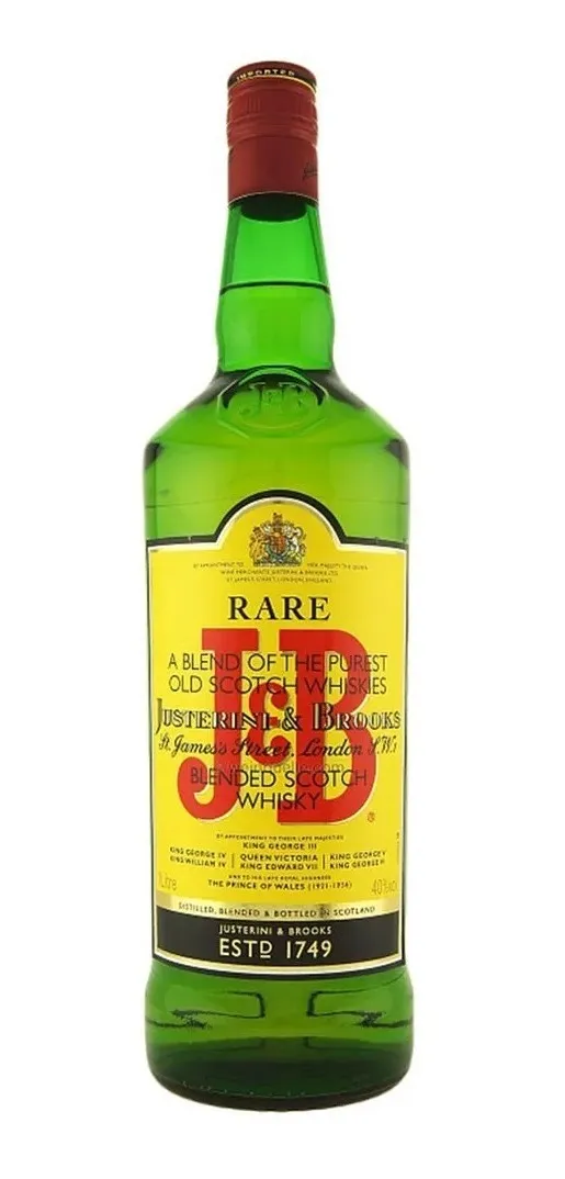 WHISKY SCOTCH BLEND J&amp;B X 750 CC