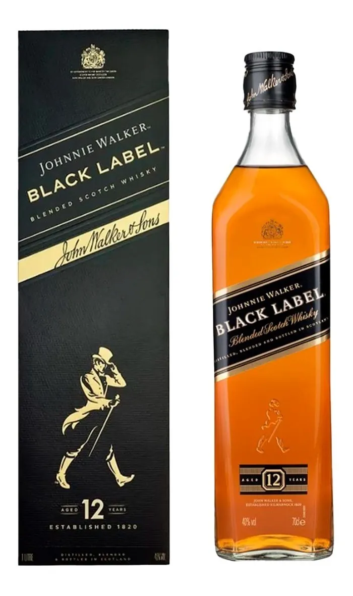 WHISKY SCOTCH BLEND J. WALKER BLACK X 1000 CC