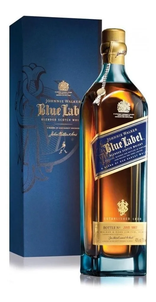 WHISKY SCOTCH BLEND J. WALKER BLUE X 750 CC