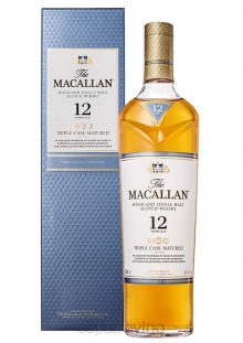 WHISKY SCOTCH SINGLE MALT MACALLAN TRIPLE CASK 12 AÑOS X 700 CC